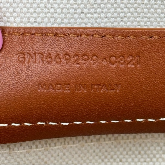 Saint Laurent Rive Gauche Bucket Bag in Canvas and Leather, adjustable strap - Picture 6 of 9